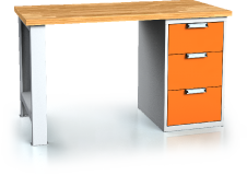 Workbenches alcera UNI - board - foot - container 880 x 1500 x 700